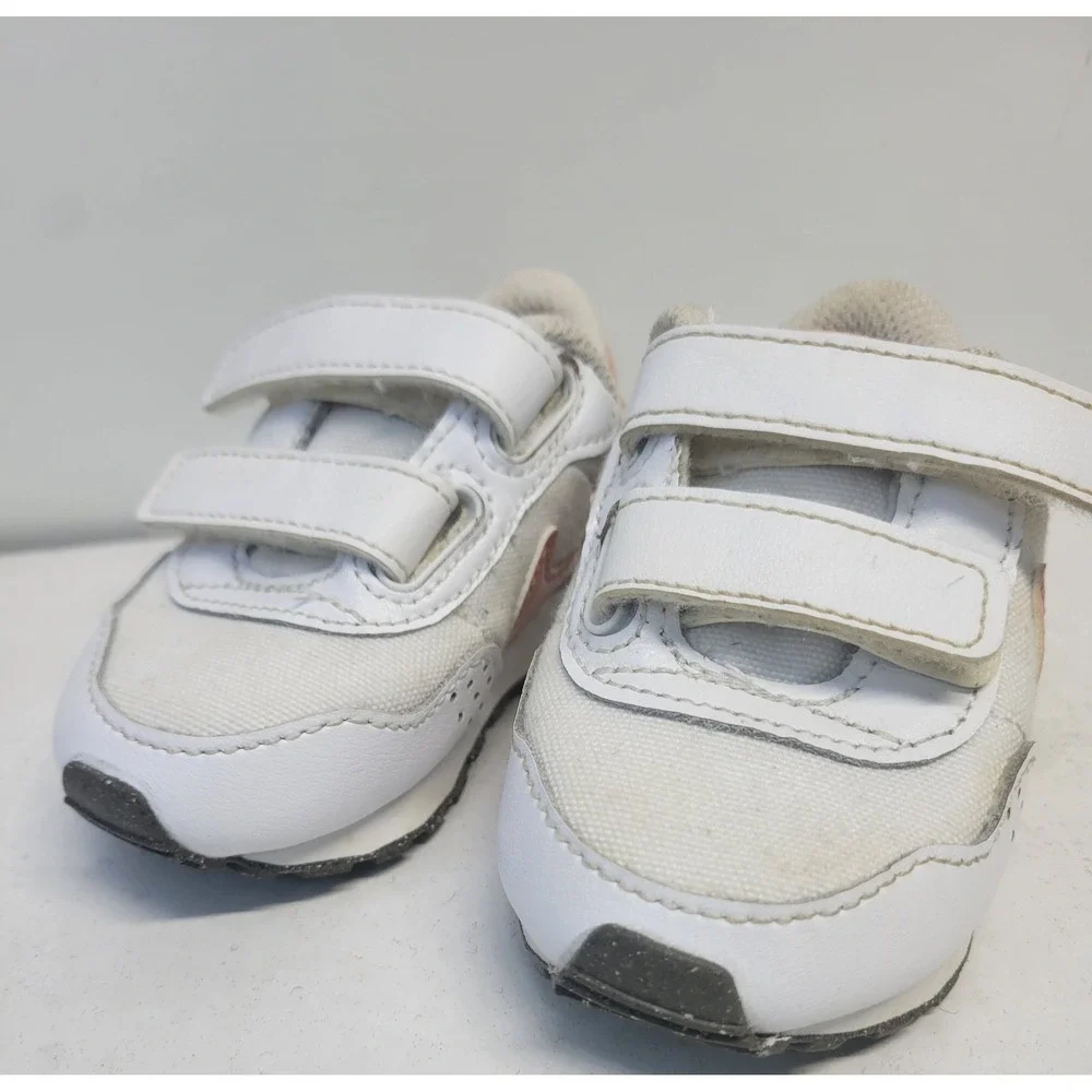 Nike MD Valiant TD Infant Sneakers White Peach Rainbow‎ DM1272-100 Size 3C